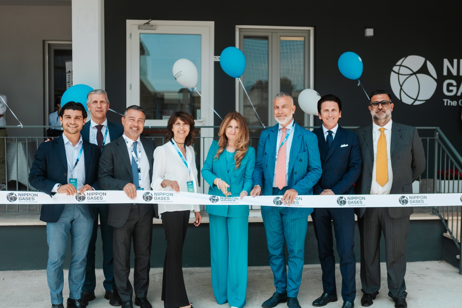 Taglio del nastro all'inaugurazione del nuovo sito di Anagni